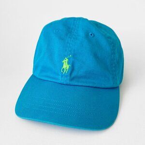 Polo Ralph Lauren Blue Green Hat Pony Costal Old Money Luxury Prep Streetwear